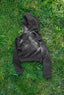 Midnight Butterfly Crop Hoodie